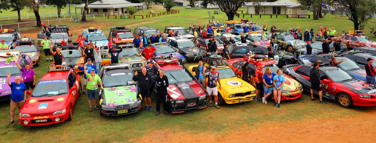 esCarpade is ready to take another noisy cohort of Camp Quality supporters in brightly themed old cars on a (largely offroad) motoring adventure to raise money and awareness.