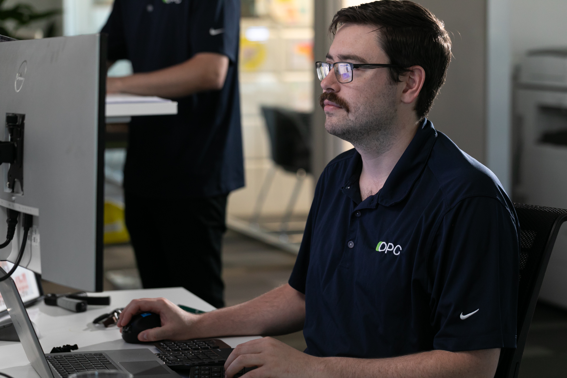 As AI takes centre stage in workplaces, experts warn companies against rushing in without proper preparation. Peter Shobbrook is OPC IT’s security specialist. Photo: Michelle Kroll.